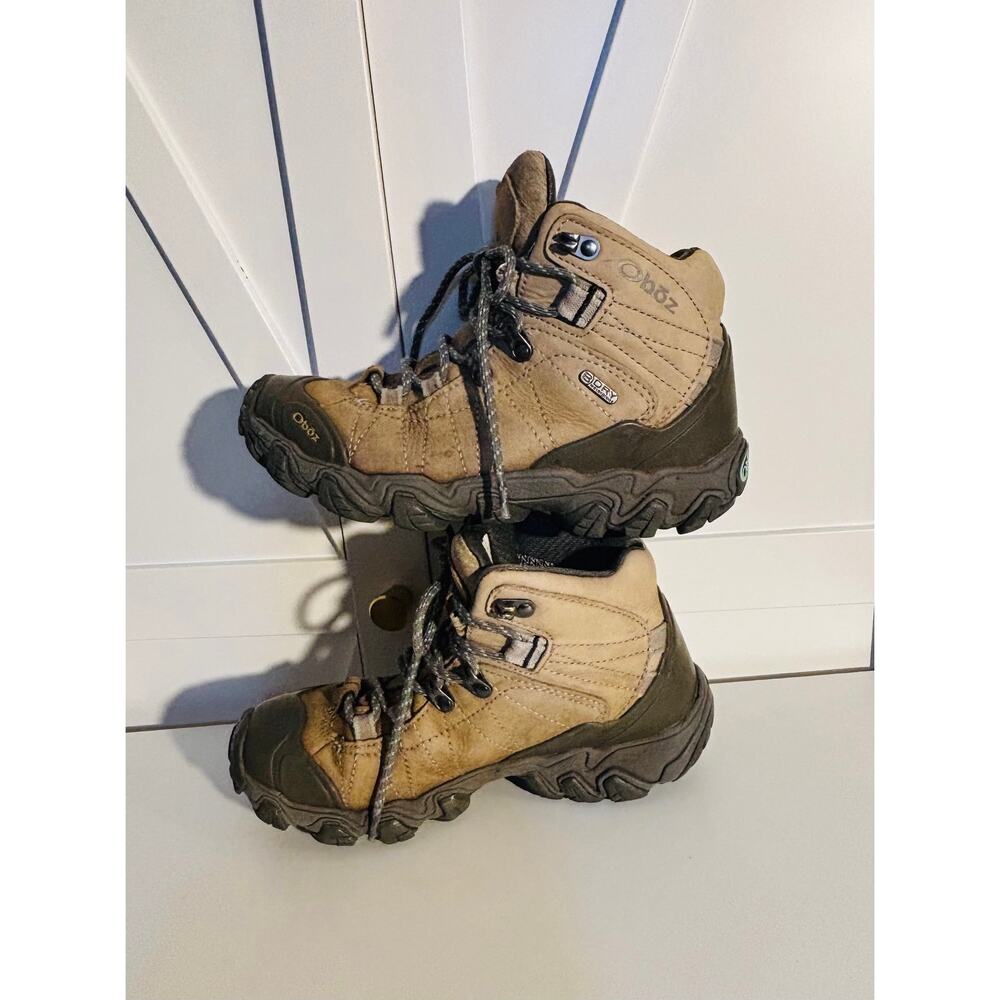 Oboz Bridger Mid waterproof Nubuck leather hiking boots shoes women’s sz 7 - Picture 5 of 8